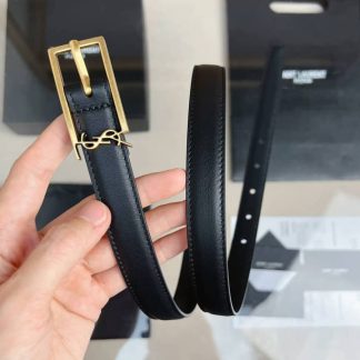 Knockoff Yves Saint Laurent Cassandre Logo Belt