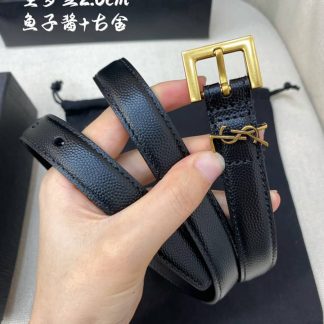 Knockoff Yves Saint Laurent Cassandre Logo Belt