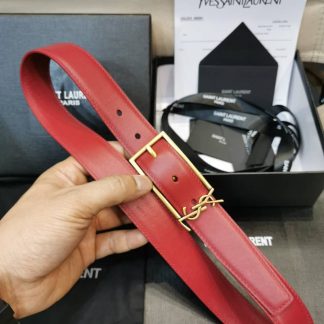 Replica Saint Laurent Leather Belt