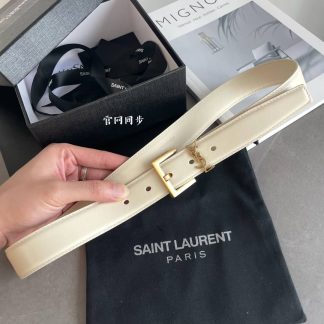 Knockoff Yves Saint Laurent Cassandre Logo Belt