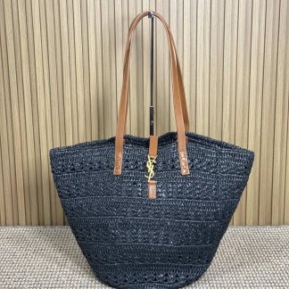 Replica Saint Laurent Panier Raffia Tote Bag