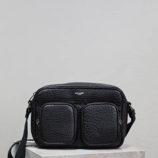 Replica Saint Laurent Grained Leather City Camera Bag