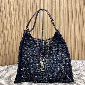 Replica Saint Laurent Oxalis Woven Raffia Shopping Bag