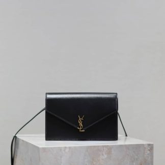 Replica Saint Laurent Womens Envelope Mini Shoulder Bag Black