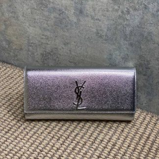 Replica Saint Laurent Metallic Calfskin Classic Monogram Wallet