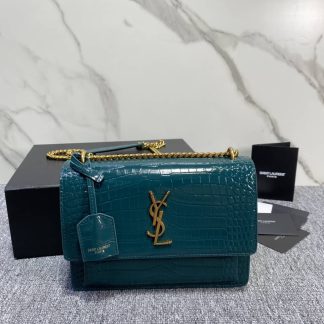 Replica Saint Laurent Sunset Leather Medium Shoulder Bag