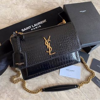 Replica Saint Laurent Sunset Leather Medium Shoulder Bag