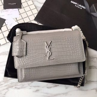 Replica Saint Laurent Sunset Leather Medium Shoulder Bag