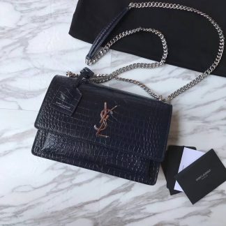 Replica Saint Laurent Sunset Leather Medium Shoulder Bag