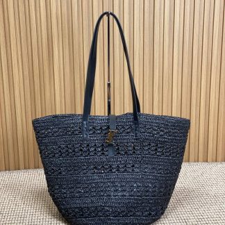 Replica Saint Laurent Panier Raffia Tote Bag