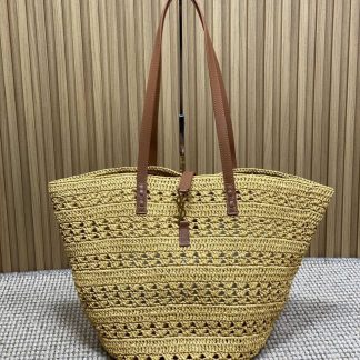 Replica Saint Laurent Panier Raffia Tote Bag