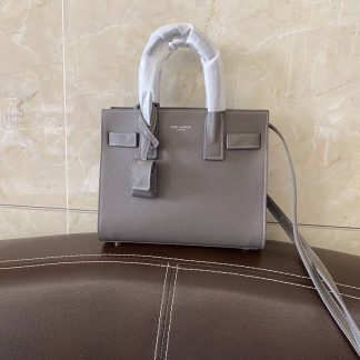 Replica Saint Laurent Grained Calfskin Nano Sac De Jour Tote Bag