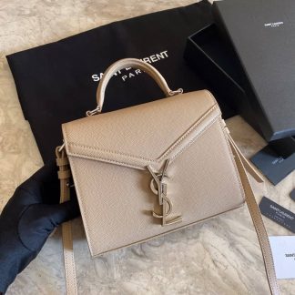 Replica Saint Laurent Cassandra Mini Leather Top Handle Crossbody Bag