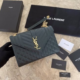 Replica Saint Laurent Cassandra Quilted Envelope shoulder bag