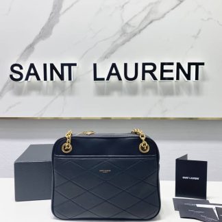 Replica Saint Laurent Le Maillon small leather satchel shoulder bag