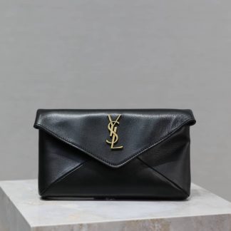 Replica Saint Laurent cassandre lambskin small envelope pouch