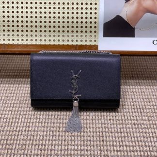 Replica Saint Laurent Kate tassel leather chain Medium shoulder bag