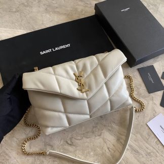 Replica Saint Laurent Toy Loulou Puffer Monogram Lambskin Quilted Chain Satchel