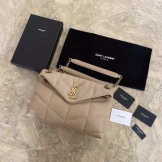 Replica Saint Laurent Loulou Puffer small leather shoulder bag