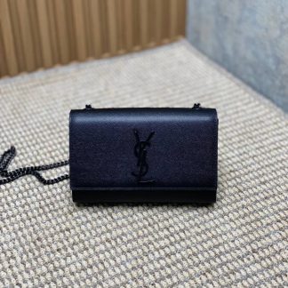 Replica Saint Laurent Kate grained calfskin Small Crossbody Bag