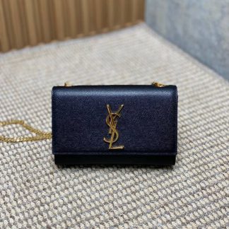 Replica Saint Laurent Kate grained calfskin Small Crossbody Bag