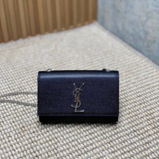 Replica Saint Laurent Kate grained calfskin Small Crossbody Bag