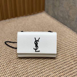 Replica Saint Laurent Kate grained calfskin Small Crossbody Bag