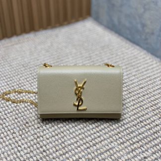 Replica Saint Laurent Kate grained calfskin Small Crossbody Bag