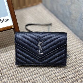 Replica Saint Laurent Cassandre Matelassé Envelope Chain Shoulder Bag