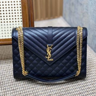 Replica Saint Laurent Monogram Envelope Calfskin Large Shoulder Bag