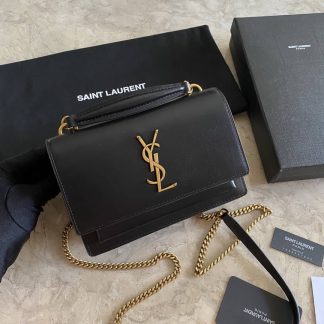 Replica Saint Laurent Sunset Calfskin Small Shoulder Bag