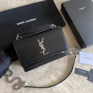 Replica Saint Laurent Sunset Calfskin Small Shoulder Bag