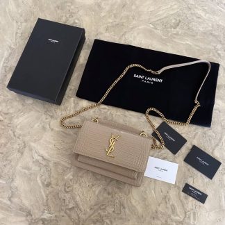 Replica Saint Laurent Sunset Calfskin Small Shoulder Bag