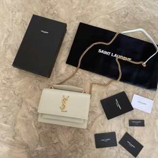 Replica Saint Laurent Sunset Calfskin Small Shoulder Bag