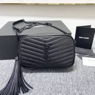 Replica Saint Laurent Lou Leather Mini Camera Shoulder Bag