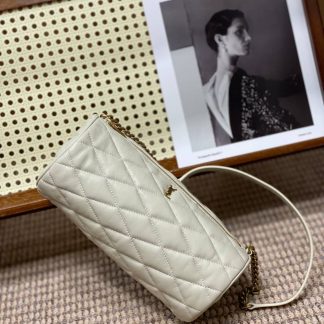 Replica Saint Laurent Sade Quilted Lambskin Small Tube Bag