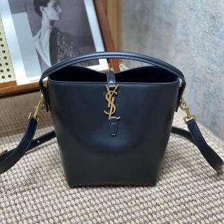 Replica Saint Laurent Le 37 Leather Small Bucket Bag