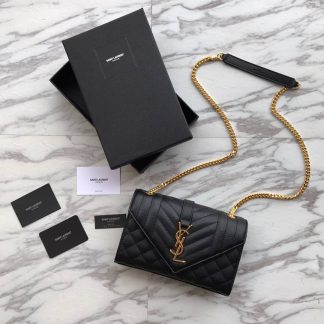 Replica Saint Laurent Monogramme Matelassé Quilted Calfskin Shoulder Bag