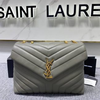 Replica Saint Laurent Monogram Loulou Calfskin Y Quilted medium Chain Satchel