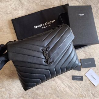 Replica Saint Laurent Monogram Loulou Calfskin Y Quilted medium Chain Satchel