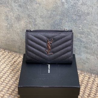 Replica Saint Laurent Street Style Logo Folding Wallet