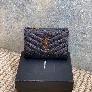 Replica Saint Laurent Street Style Logo Folding Wallet