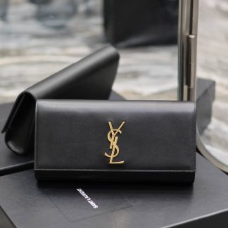 Replica Saint Laurent Classic Kate Calfskin Leather Clutch