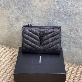 Replica Saint Laurent Street Style Logo Folding Wallet