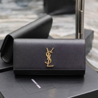 Replica Saint Laurent Classic Kate Calfskin Leather Clutch