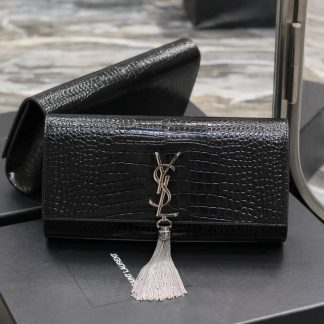 Replica Saint Laurent Classic Kate Calfskin Leather Clutch