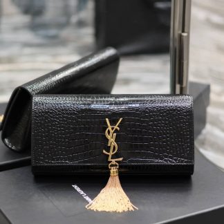 Replica Saint Laurent Classic Kate Calfskin Leather Clutch