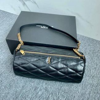 Replica Saint Laurent Sade Quilted Lambskin Mini Tube Bag