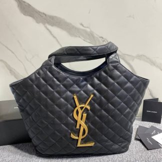 Replica Saint Laurent Maxi Icare Quilted Tote Bag