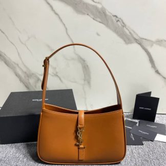 Replica Saint Laurent Le 5 A 7 Smooth Leather Hobo Bag